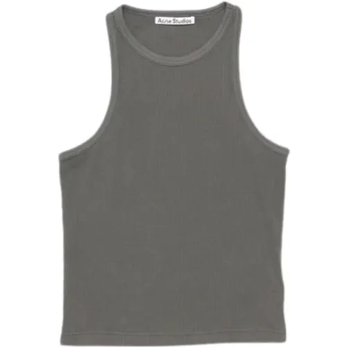 Grey Sleeveless T-shirt , male, Sizes: M, S - Acne Studios - Modalova