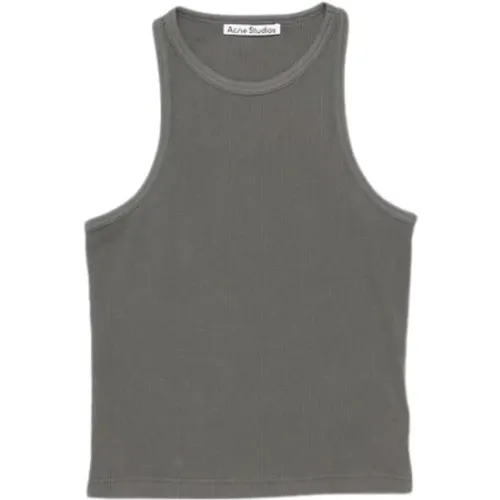 Grey Sleeveless T-shirt , male, Sizes: S - Acne Studios - Modalova