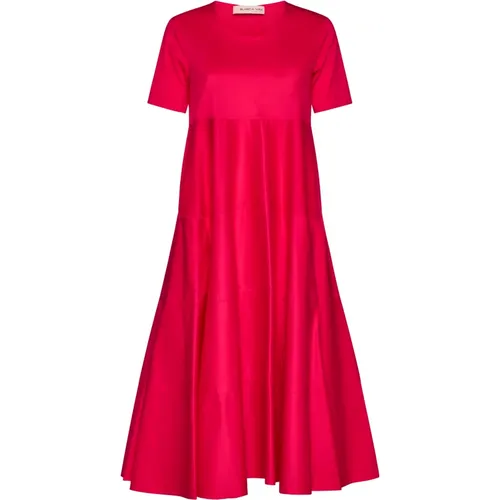 Midi Dress with Pockets , female, Sizes: M, XL, 2XS, L, XS, S - Blanca Vita - Modalova