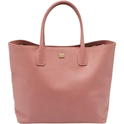 Pre-owned Tote Bags, female, , Size: ONE SIZE Pre-owned Leather totes - Dolce & Gabbana Pre-owned - Modalova