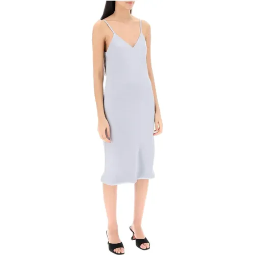 Crepe Satin Slip Kleid Norma Kamali - Norma Kamali - Modalova