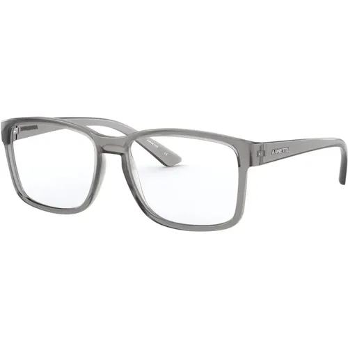 Transparent Grey Eyewear Frames Dirkk , unisex, Sizes: 55 MM - Arnette - Modalova