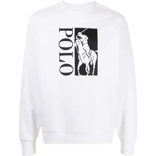 Großer Pony Logo Sweatshirt , Herren, Größe: 2XL - Ralph Lauren - Modalova