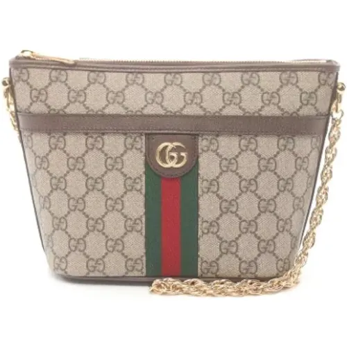 Pre-owned Cross Body Bags, female, , Size: ONE SIZE Pre-owned Leather shoulder-bags - Gucci Vintage - Modalova