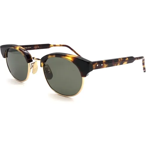 Brown Sunglasses for Men , male, Sizes: 47 MM - Thom Browne - Modalova