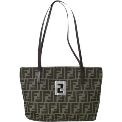 Pre-owned Tote Bags, female, , Size: ONE SIZE Pre-owned Canvas totes - Fendi Vintage - Modalova