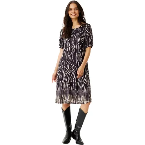 Elegantes Lucette Kleid mit Falten , Damen, Größe: XL - IN FRONT - Modalova