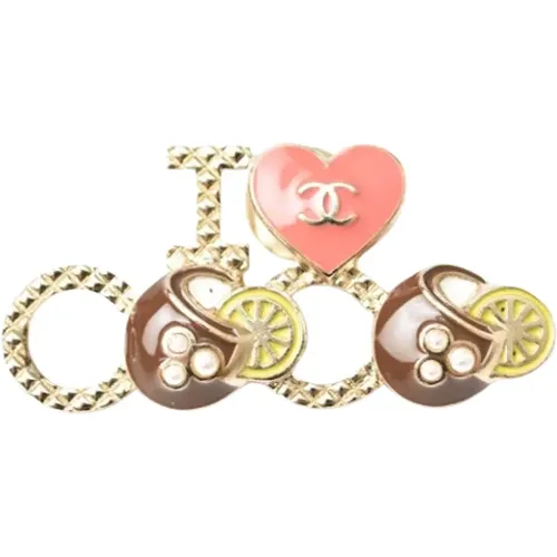 Pre-owned Jewellery, female, , Size: ONE SIZE Pre-owned Metal brooches - Chanel Vintage - Modalova