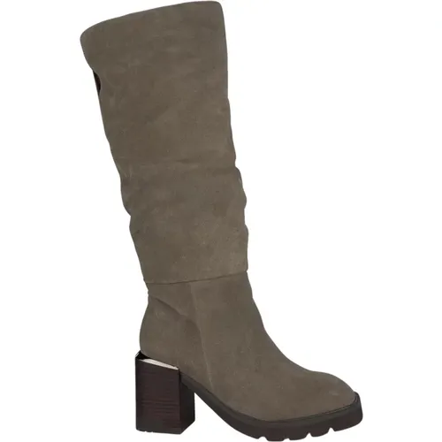 Round Toe Leather Ankle Boots , female, Sizes: 8 UK, 5 UK, 4 UK, 6 UK, 3 UK, 2 UK - Alma en Pena - Modalova