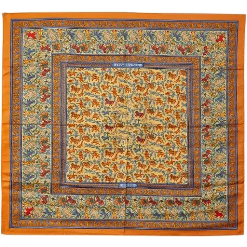 Pre-owned Scarves, female, , Size: ONE SIZE Pre-owned Silk scarves - Hermès Vintage - Modalova