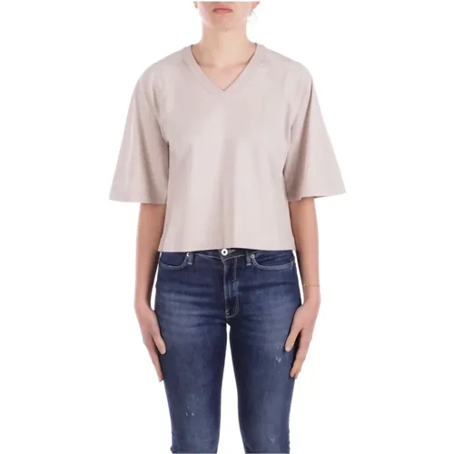 T-Shirts, female, , Size: L Logo Side Shirt Regular Fit - K-way - Modalova