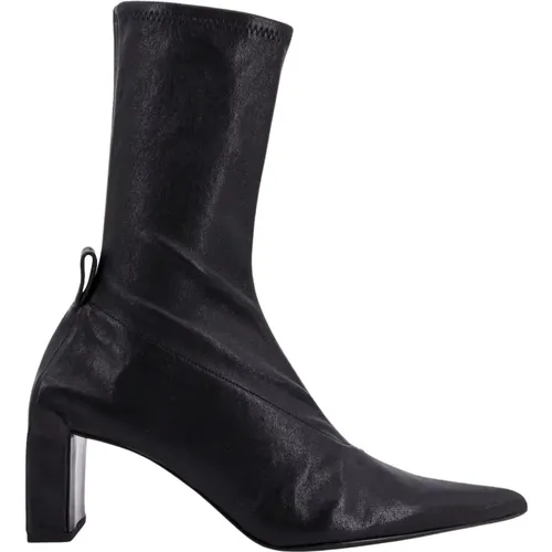 Elegant Leather Heeled Boots , female, Sizes: 7 UK, 3 UK, 5 UK, 6 UK - Jil Sander - Modalova