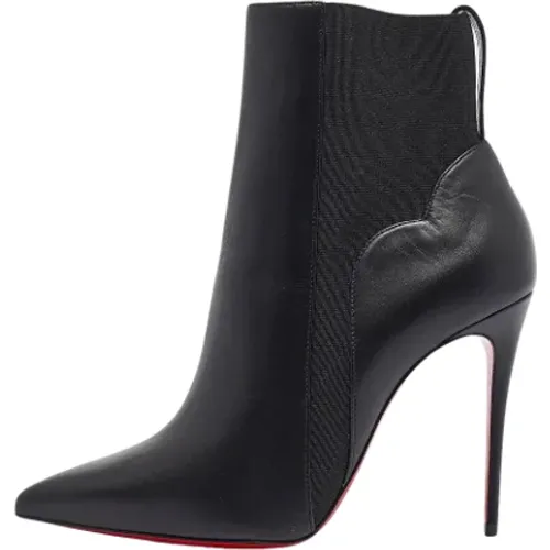 Pre-owned Leather boots , female, Sizes: 5 1/2 UK - Christian Louboutin Pre-owned - Modalova