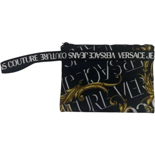Logo Couture All Over Wristlet , male, Sizes: ONE SIZE - Versace Jeans Couture - Modalova