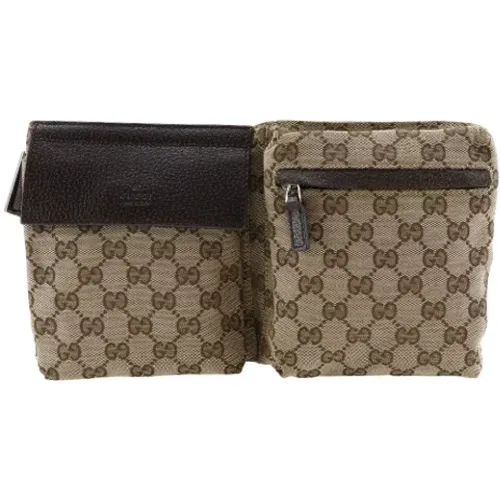 Pre-owned Belt Bags, female, , Size: ONE SIZE Pre-owned Canvas crossbody-bags - Gucci Vintage - Modalova