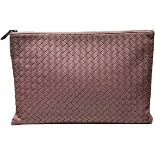 Pre-owned Clutches, female, , Size: ONE SIZE Pre-owned Leather clutches - Bottega Veneta Vintage - Modalova