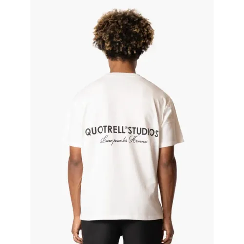 Weißes Herren T-Shirt Stilvoll - Quotrell - Modalova