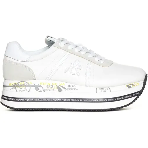 Weiße Beth Platform Sneakers , Damen, Größe: 40 EU - Premiata - Modalova