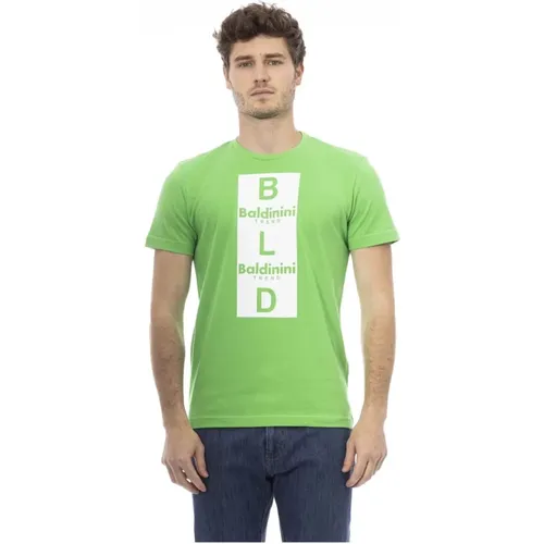 Trend T-Shirt mit Logo-Muster , Herren, Größe: S - Baldinini - Modalova