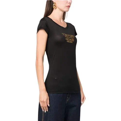 T-Shirts and Polos , female, Sizes: 2XS, XS, S, M - Tom Ford - Modalova