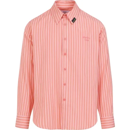 Pink Stripe Cotton Classic Shirt , male, Sizes: S, L - Martine Rose - Modalova