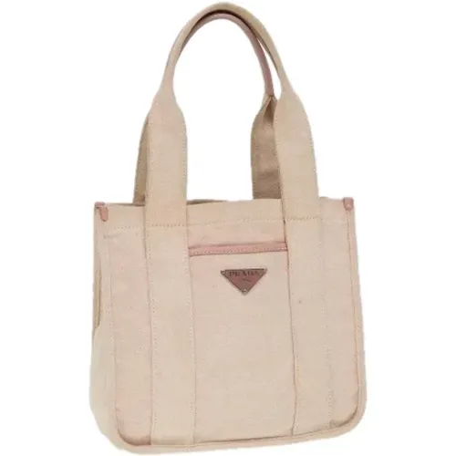 Pre-owned Tote Bags, female, , Size: ONE SIZE Pre-owned Canvas prada-bags - Prada Vintage - Modalova