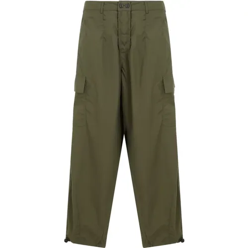 Straight Trousers, male, , Size: W30 Loose Cargo Pants in Olive - Universal Works - Modalova