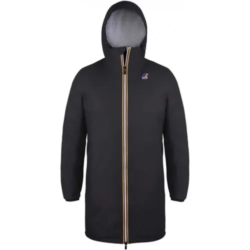 Lange wasserdichte Parka mit Fleecefutter - K-way - Modalova