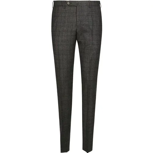 Slim Checkered Pants , male, Sizes: S, M - Pt01 - Modalova