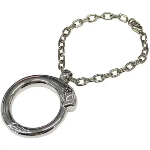 Pre-owned Accessories, unisex, , Size: ONE SIZE Pre-owned Silver key-holders - Cartier Vintage - Modalova