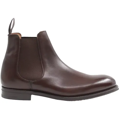 Chelsea Boots, male, , Size: 8 1/2 US Elastic Chelsea Leather Boots - Church's - Modalova