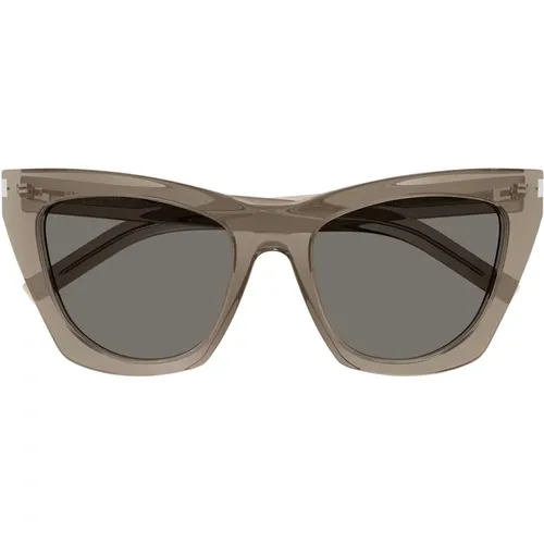 New Wave SL 214 Kate Sunglasses , female, Sizes: 55 MM - Saint Laurent - Modalova