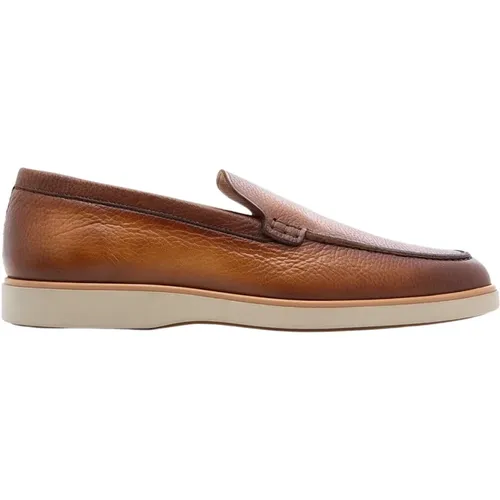 Braune Herren-Loafer , Herren, Größe: 42 1/2 EU - Magnanni - Modalova