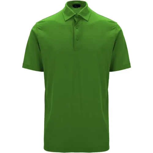 Polo Shirts, male, , Size: L Men's Button Polo Shirt - Herno - Modalova