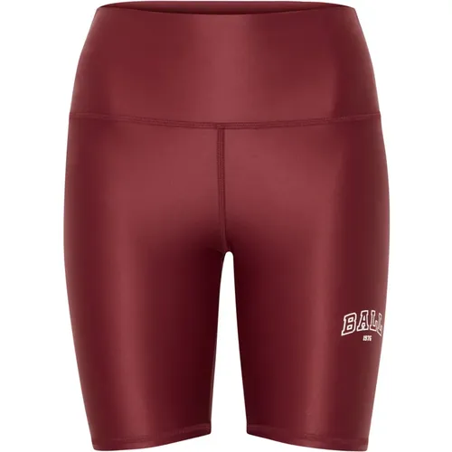 Stylische Sporty Biker Shorts Bordeaux , Damen, Größe: S - Ball - Modalova