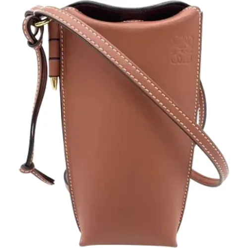 Pre-owned Cross Body Bags, female, , Size: ONE SIZE Pre-owned Leather shoulder-bags - Loewe Pre-owned - Modalova