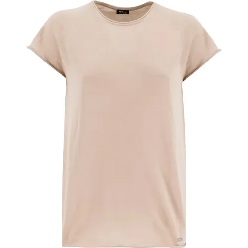 Luxury Silk Blend Crew Neck T-shirt , female, Sizes: XS, M, L - Kiton - Modalova