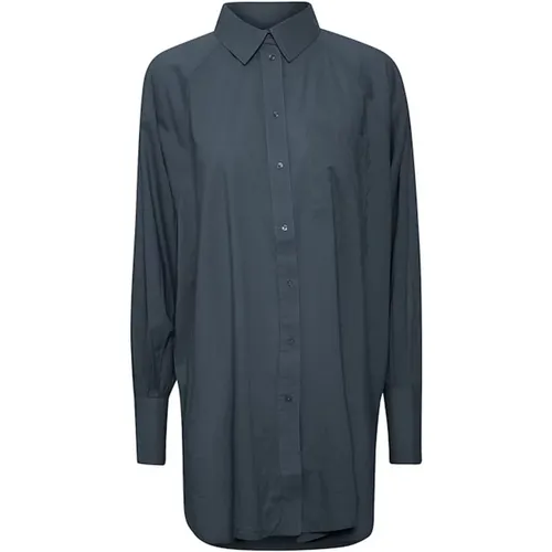 Midnight Navy Shirt Blouse , female, Sizes: L, 2XL, XS, XL, S, M - Part Two - Modalova