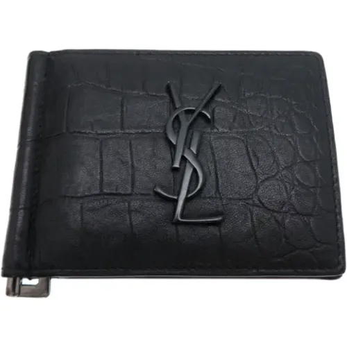 Pre-owned Wallets, female, , Size: ONE SIZE Pre-owned Leather wallets - Yves Saint Laurent Vintage - Modalova