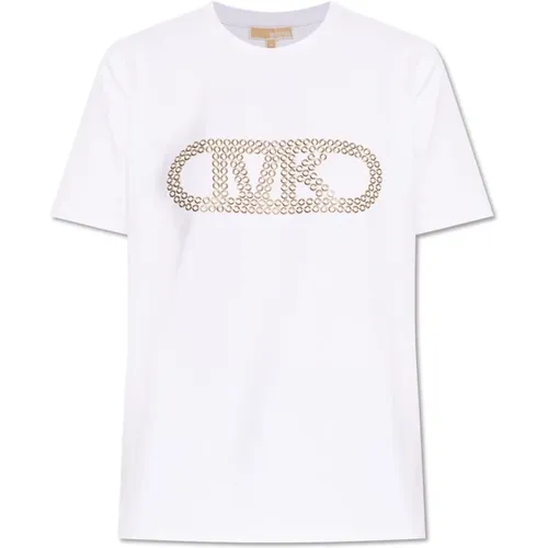 T-Shirt mit Logo , Damen, Größe: XS - Michael Kors - Modalova