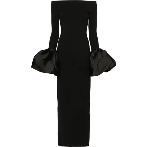 Off-Shoulder Maxi Dress , female, Sizes: M, S, 2XS, XS - Solace London - Modalova