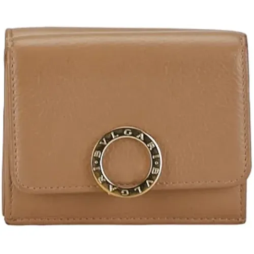 Pre-owned Leather wallets , female, Sizes: ONE SIZE - Bvlgari Vintage - Modalova