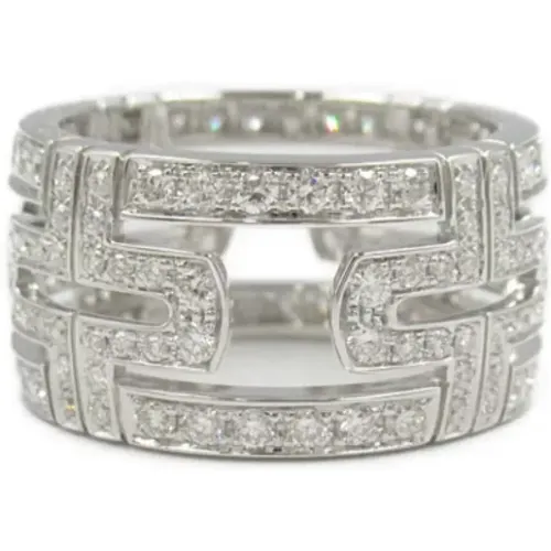 Pre-owned Jewellery, female, , Size: ONE SIZE Pre-owned White Gold rings - Bvlgari Vintage - Modalova