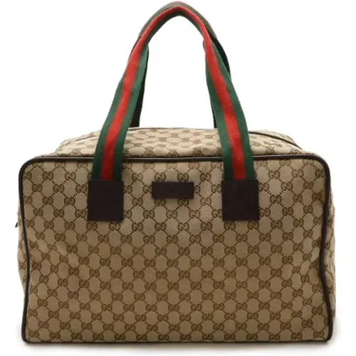 Pre-owned Weekend Bags, female, , Size: ONE SIZE Pre-owned Canvas gucci-bags - Gucci Vintage - Modalova