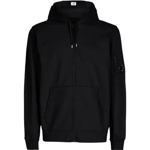 Leichte Fleece-Zip-Hoodie , Herren, Größe: L - C.P. Company - Modalova