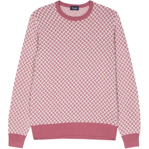 B40 Crew-Neck Sweater , male, Sizes: L, 2XL, 3XL, M - Drumohr - Modalova