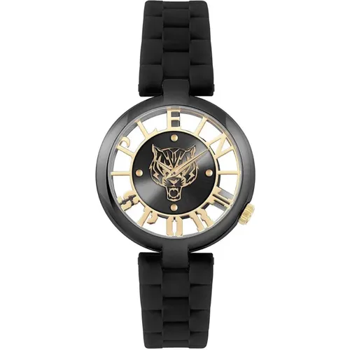 Tiger Luxe Schwarz Gold Uhr , Damen, Größe: ONE Size - Plein Sport - Modalova
