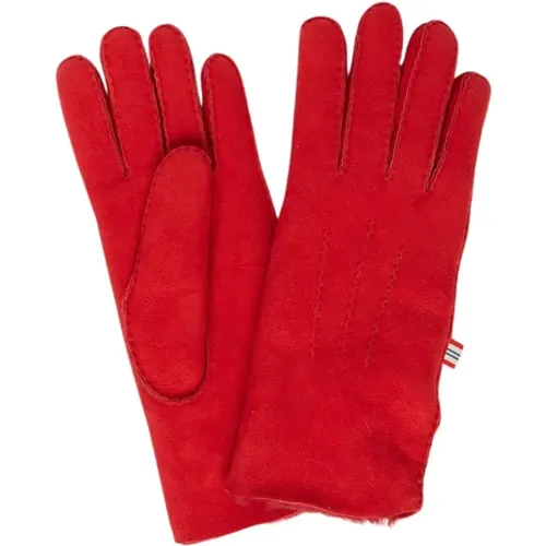 Constanza rote Lederhandschuhe , Damen, Größe: 8 IN - Ines De La Fressange Paris - Modalova