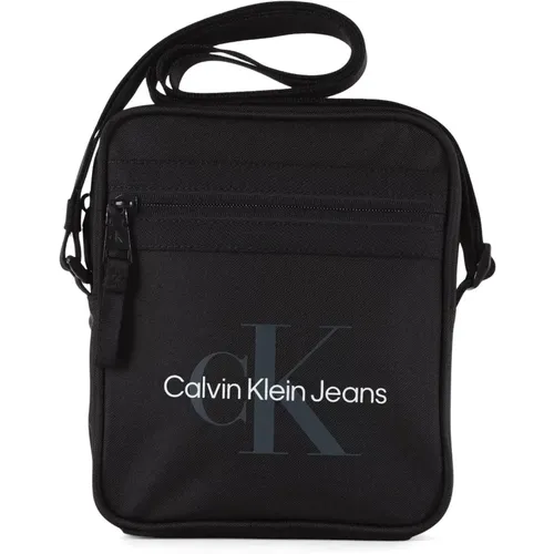 Canvas Umhängetasche mit Logodruck - Calvin Klein Jeans - Modalova