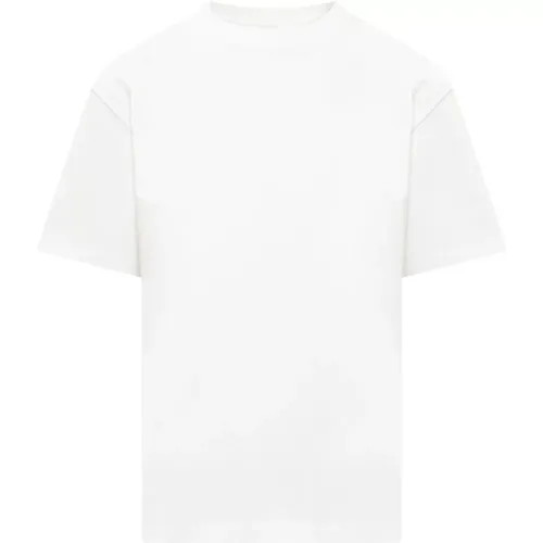 Weißes T-Shirt, Kurze Ärmel, Lockerer Schnitt , Damen, Größe: L - Armarium - Modalova